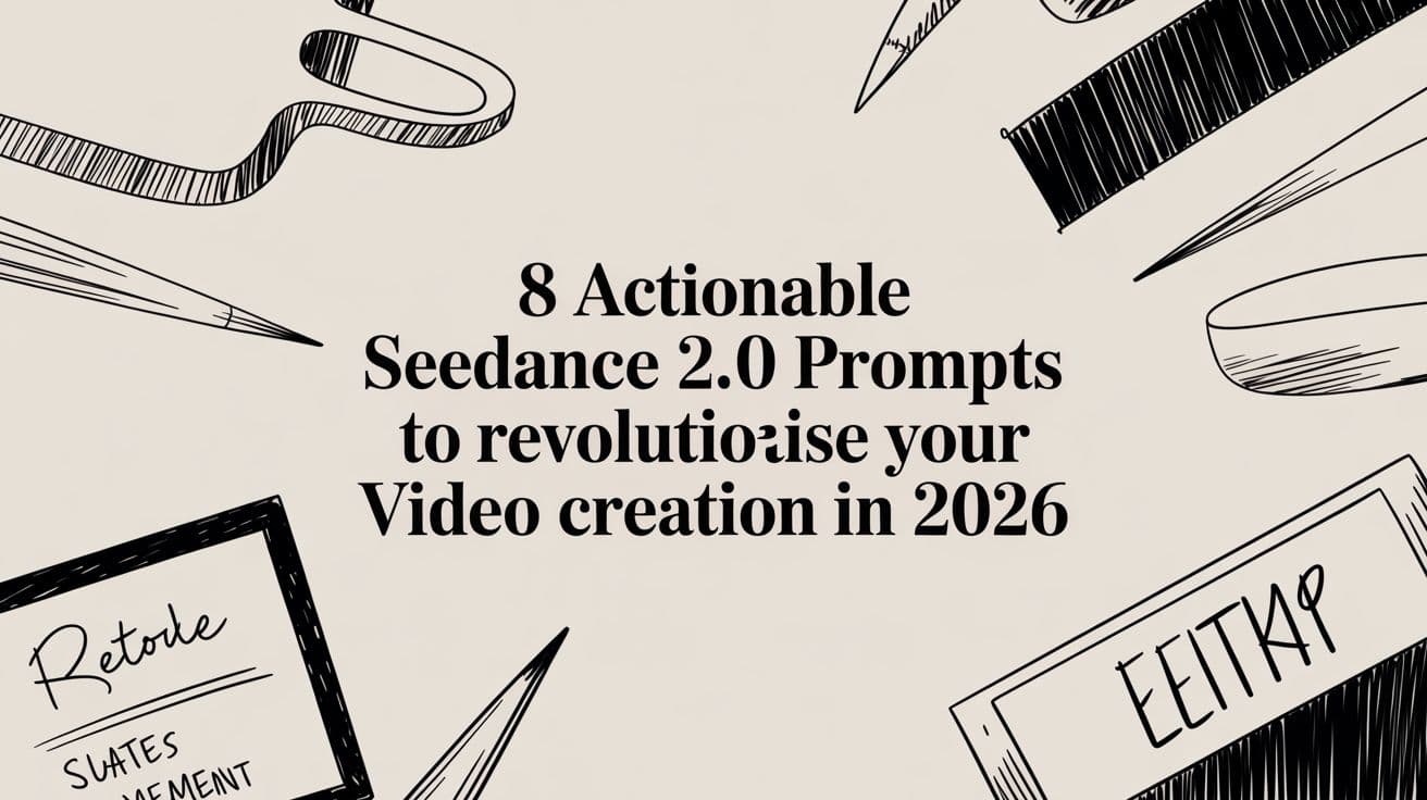 8 Prompts Accionables de Seedance 2.0 para Revolucionar tu Creación de Video en 2026