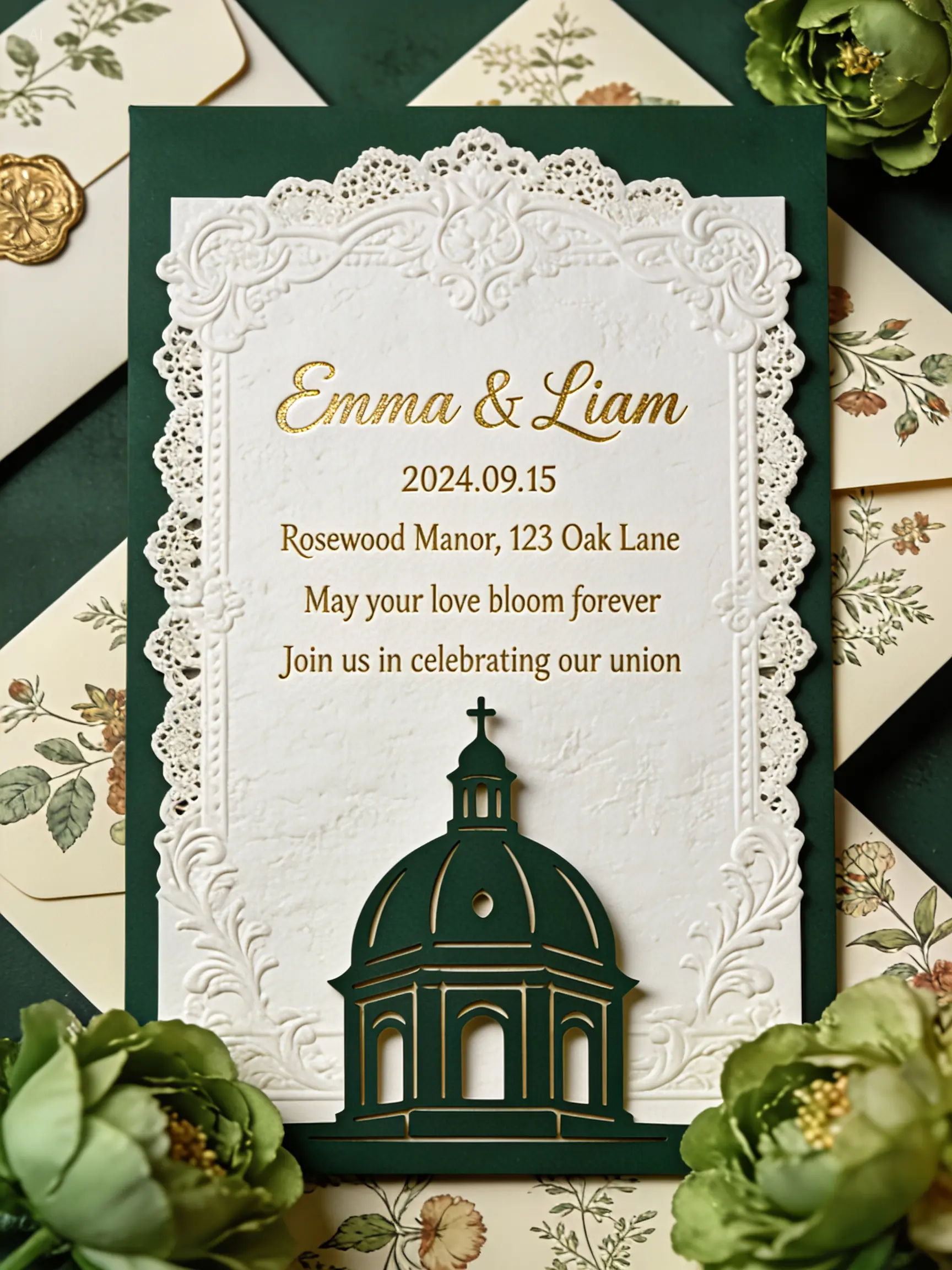Invitation de mariage europeenne