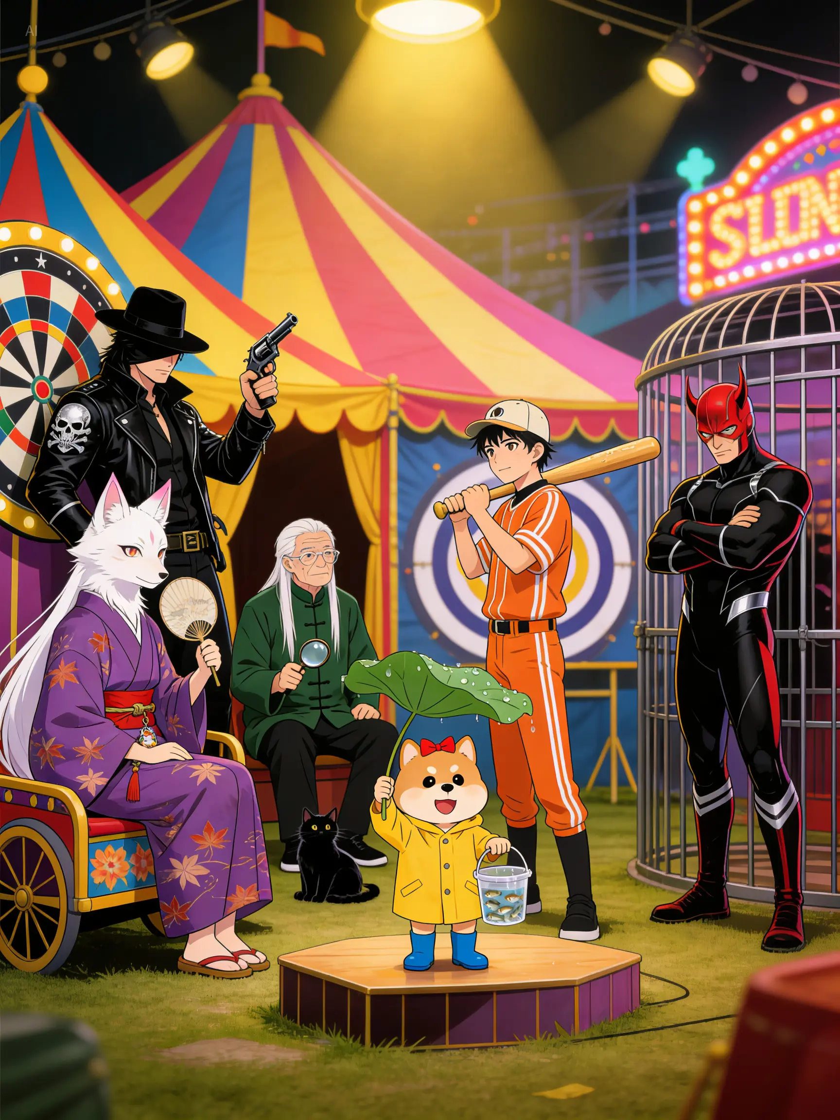 Carnaval de cirque vintage